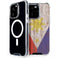 Philippines Flag Dark Wood iPhone 14 Pro MagSafe Case